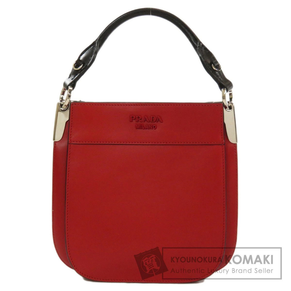 Prada Margit Hobo Bag red City Calf leather